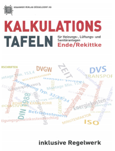 Kalkulationstafeln für Heizungs-, Lüftungs- und Sanitäranlagen
